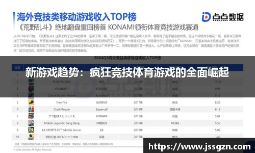 新游戏趋势：疯狂竞技体育游戏的全面崛起